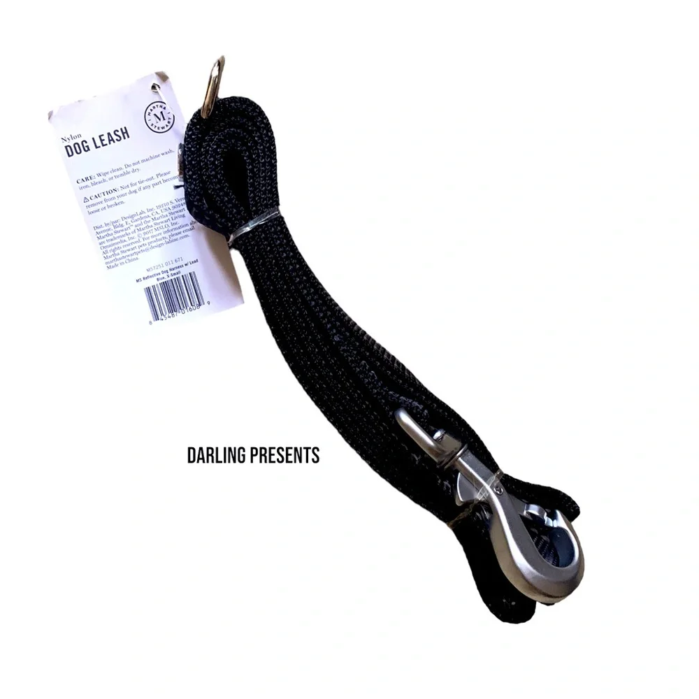 Martha Stewart Nylon Leash Dog Color Black Size XS